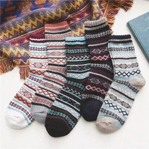 Custom Thickened Wool Quick Dry Breathable Thermal Socks for Winter Men