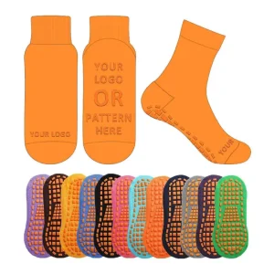 Custom Trampoline Park Non Slip Trampoline Socks Anti Kid Trampoline Socks Grip Socks for Children Adults