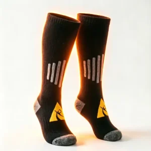 Custom USB Powered Anti Slip Breathable Disposable Heated Socks Rechargeable Thermal Winter Outdoor Ski Socks for OEM