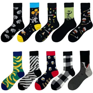 Custom Unisex Couple Cotton Socks Fashion Personalized Design