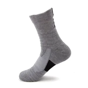 Custom Unisex Quick Dry Soft Cushion Crew Running Athletic Sport Terry Socks