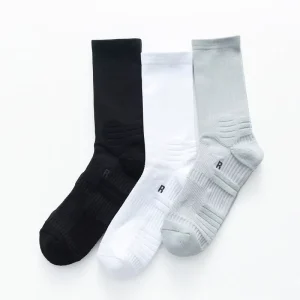 Custom Winter Basketball Socks Logo Ankle Supports Crew Style Knitted Character Pattern Grip Body Sports Fans