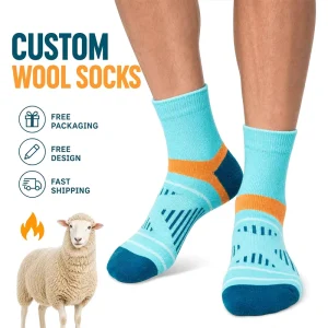 Custom Winter Warm Wool Socks Soft Cozy Socks Thick Knit Boots Socks Gifts for Women Men
