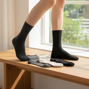 Custom Women Wool Socks Spring Warm Breathable Thermo Sporty Casual Crew Knitted Socks Soft Daily Custom Color