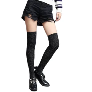 Custom Women’s Mix Cotton Knee High Socks in Multiple Colors High Thigh Sexy Stockings Womens Hosiery