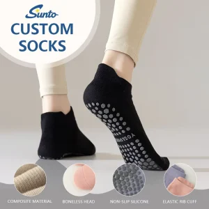 Custom Women’s Quick Dry Pilates Ankle Socks Breathable Mesh Knit Studio Daily Wear