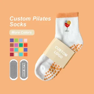 Custom Women’s Yoga Grip Socks With Logo Non Slip Gym Pilates Socks Custom Logo Professional Anti Slip Pilates Sock