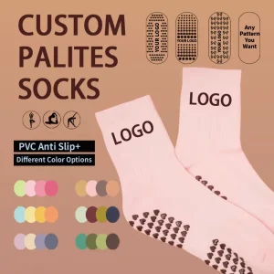 Custom Yoga Pilates Socks Non slip Breathable Dotted Sports Socks