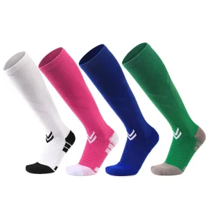 Custom Youth Men’s Professional Non Slip Over the Knee Breathable Athletic Socks Thick Terry Lining Spring ODM Football Cuff 3D