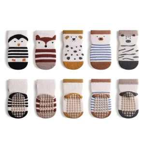 Custom logo Anti slip Baby Socks Grip Children Cotton Socks