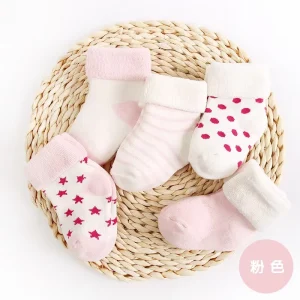 Custom logo Anti slip Newborn Baby Socks Anti slip 0 3 Months 6 12 Months Cotton Baby Grip Socks for Boy Girl