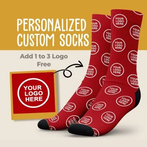 Custom logo Design Personality Men’s and Women’s Crew Socks Fashion Sports Socks Embroidery Socks