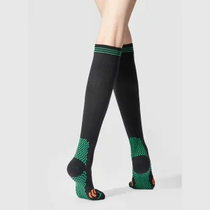 Custom logo Relax Muscle Energy Compression Socks High Pressure Elastic Over Knee Compression Knitted Socks for Fitness Running
