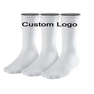 Customised Sublimation Blank Socks White Custom Embroidery Socks Printed Mens Socks
