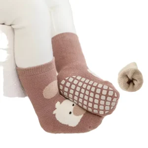 Customizable Antislip Baby Socks Breathable Cute Style Non Slip Toddler Grip Ankle Anti Skid Cotton Socks for Kids for Winter