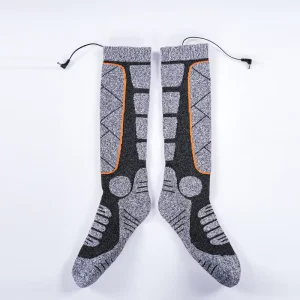 Customizable Electric Thermal Socks USB Powered Heating Socks for Outdoor Activities and Winter Sports