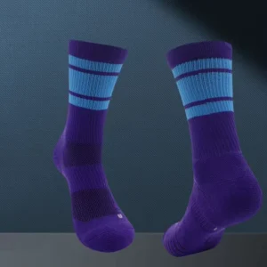 Customizable High Elasticity Pressure Socks Crew Length Thickened Terry Cushioned Basketball Socks