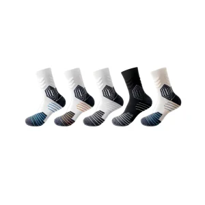Customizable Logo Cushioned Crew Thick Towel Bottom Sports Socks Men Sports Custom Basketball Socks Men’s Odor Resistant Socks