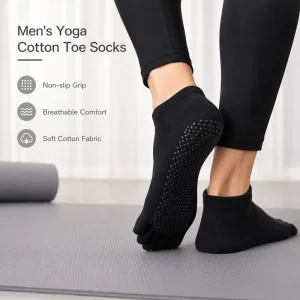 Customizable Premium Men’s Indoor Yoga & Pilates Socks