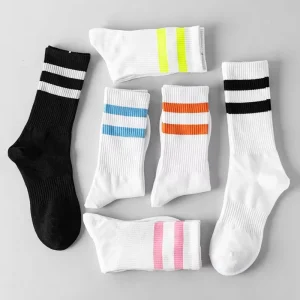 Customize Terry Foot Socks Wear resistant Extra Long Staple Combed Cotton Men’s Striped Socks