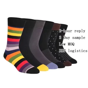 Customize Your Own Brand Design Disposable Anti Slip Breathable Comfortable Fashionable Personalized Logo Knitted Cotton Men’s