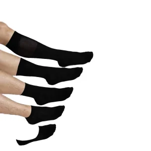 Customized 100% Bamboo Fiber Sports Socks Quick Drying Knitted Crew High with Logo on Cuff for Autumn Season