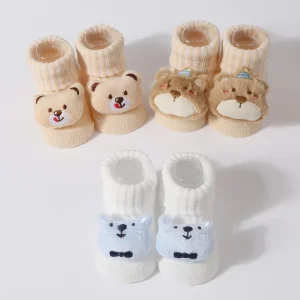 Customized Baby Bear Cartoon Stretch Socks Knitted Socks Toddler Socks Newborn Supplies
