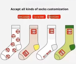 Customized Children’s Women’s Men’s Sports Socks Custom Logo Embroidery Sweat Absorbing Anti Friction Cotton Small Order OEM