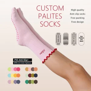 Customized Cotton Ruffled Yoga Sports Socks Outdoor Wearable Soft Skin friendly Pilates Women’s Socks