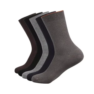 Customized Crew Sock for Men High Quality Cotton Socks Solid Color Dress Sport Sock Custom Logo
