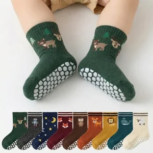 Customized Cute Cartoon Non Slip Socks for Big Kids Lovely Patterns Soft Cotton Socks for Boys Girls