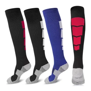 Customized Football Socks Sports Knee Socks Calf Compression Socks Men’s and Women’s Training Football Thick and Warm Socks