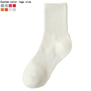 Customized High-Quality Knitted Breathable Sweat-Absorbing Eco-Friendly Crew Socks for Autumn Children