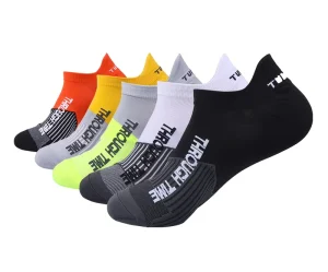 Customized Knitted Men’s Sports No Show Socks High Damping Running Socks With Logo