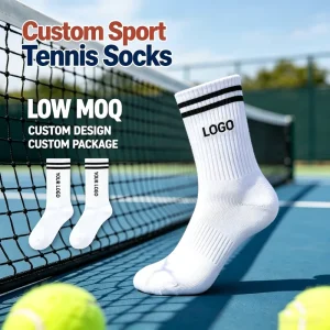 Customized Logo Cotton Sports Socks Gym Athletic Running Tennis Men Socks Packaging Custom Socks