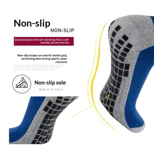 Customized Men’s Long Football Socks Professional Competition Training Thick Non-Slip Towel Bottom Outdoor Sports Socks