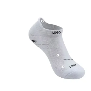 Customized Moisture wicking Cotton Running Socks Quick Dry No show Sock Spandex Elastane Arch Support Sport Socks