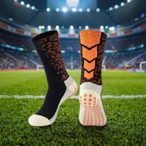 Customized Multi-Color Grip Non-Slip Soccer Football Sports Socks Long Breathable Print Style with Sweat Features Outdoor Use