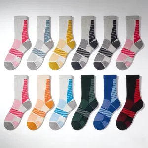 Customized Performance Crew Socks With Moisture Wicking Technology for Women Men Athletes Running Cycling