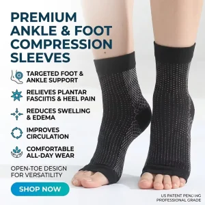 Customized Plantar Fascia Socks Heel Spurs Foot Sleeve Swelling Protection Pressure Short Grips Sports Ankle Compression Socks