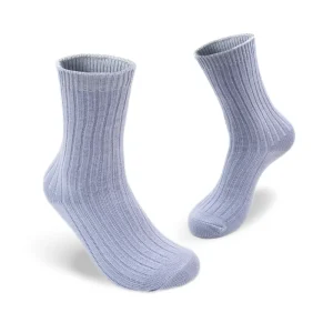 Customized Solid Color Colored Crew Essential for Winter Warm Sports Leisure Socks Thick Knitted Woolen Socks