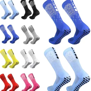 Customized Thick Grip Soccer Socks AntiSkid Towel Bottom Mesh Breathable MidCalf Sports Socks