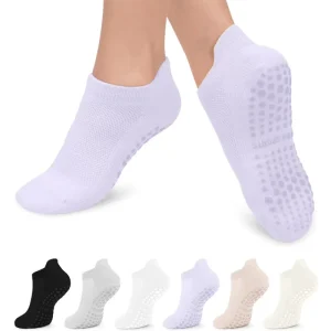 Customized Women’s Non Slip Sports Socks for Running Yoga Fitness Pilates Socks