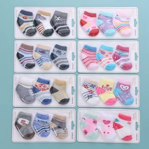 Cute Animal Baby Boys Girls Cotton Sock Autumn Indoor Floor Socks Soft Toddler Baby Socks with Gift Pack Box