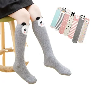 Cute Animal Cartoon Cotton Knee High Long Socks for Kids Knitted Casual Tall Socks for Girls and Children