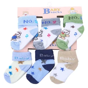 Cute Cartoon Organic Cotton Anti Slip Breathable Baby Socks