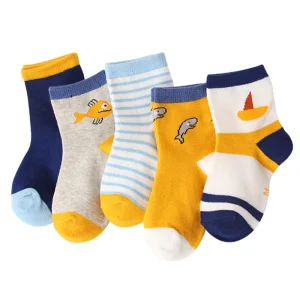 Cute Cotton Breathable Kids Socks School Children Cartoon Boy Girl Baby Socks