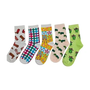 Cute Crew Cartoon Combed Cotton Breathable Knitted Socks for Girls Boys Spring Summer Gift for Kids