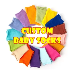 Cute Custom logo Newborn Baby Ruffle Socks Kids Girls Dress Princess Socks with Bow