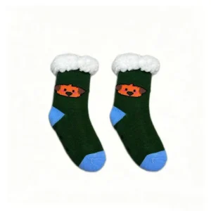 Cute Winter Cartoon Socks Striped Style Non-Slip Breathable Gift Set